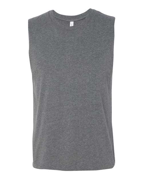 Bella + Canvas 3483 Jersey Muscle Tank - Deep Heather - front