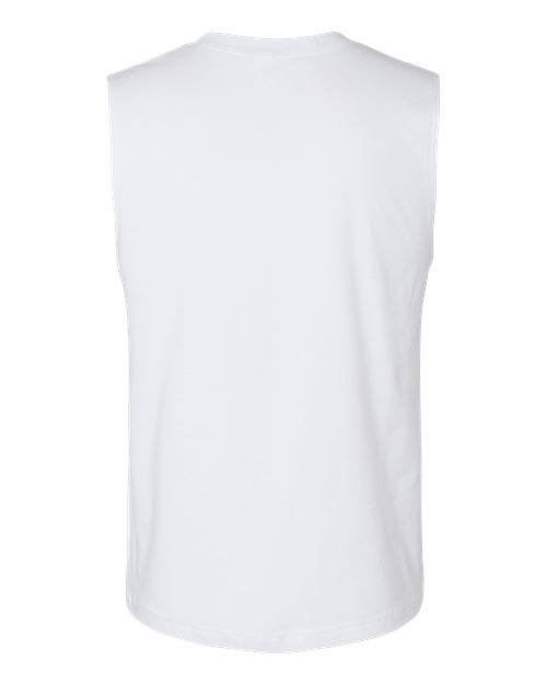 Bella + Canvas 3483 Jersey Muscle Tank - White - back