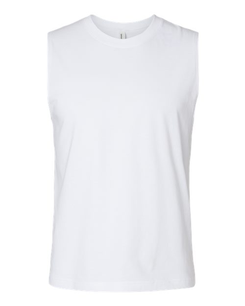 Bella + Canvas 3483 Jersey Muscle Tank - White - front