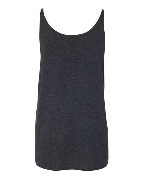 BELLA + CANVAS 8838 Women's Slouchy Tank - Charcoal Black Triblend - back