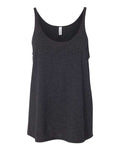 BELLA + CANVAS 8838 Women's Slouchy Tank - Charcoal Black Triblend - front
