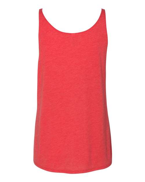 BELLA + CANVAS 8838 Women's Slouchy Tank - Red Triblend - back