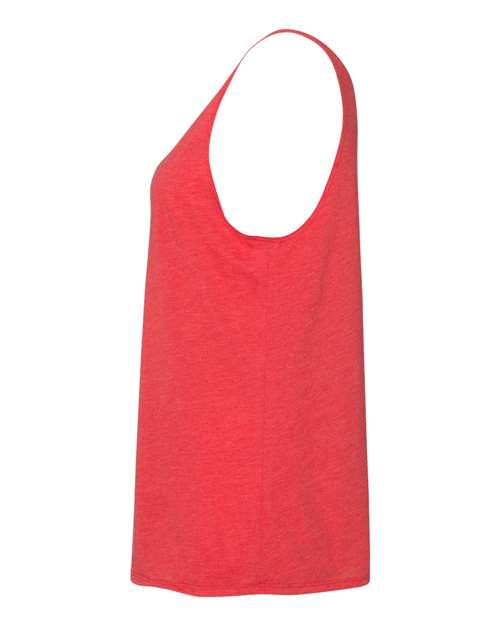 BELLA + CANVAS 8838 Women's Slouchy Tank - Red Triblend - side