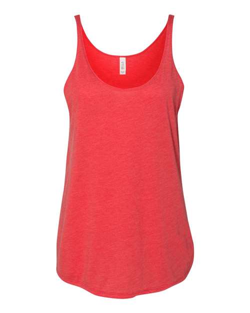 BELLA + CANVAS 8838 Women's Slouchy Tank - Red Triblend - front