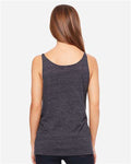 BELLA + CANVAS 8838 Women's Slouchy Tank - Charcoal Black Slub - model back