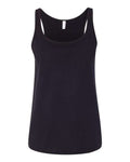 BELLA + CANVAS 6488 Women’s Relaxed Jersey Tank - Black - front