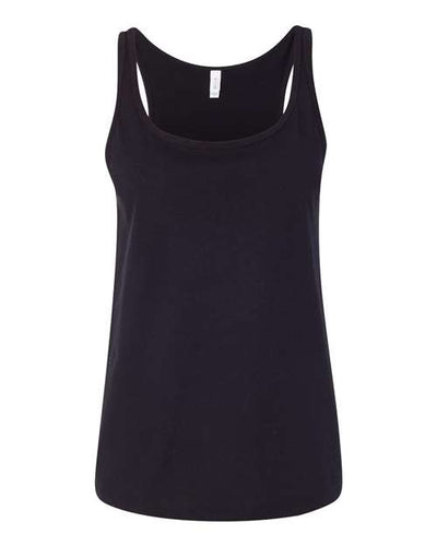BELLA + CANVAS 6488 Women’s Relaxed Jersey Tank - Black - front