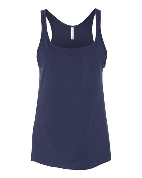 BELLA + CANVAS 6488 Women’s Relaxed Jersey Tank - Navy - front
