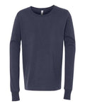 BELLA + CANVAS 3501Y Youth Jersey Long Sleeve Tee - Navy - front