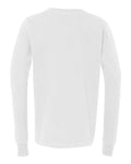 BELLA + CANVAS 3501Y Youth Jersey Long Sleeve Tee - White - back