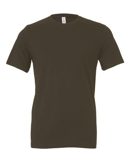 Bella+Canvas 3001 Unisex Jersey Short Sleeve Tee - Army - front