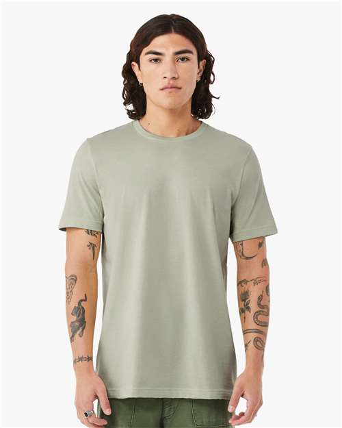 Bella+Canvas BC3001 Unisex Jersey Short Sleeve Tee - Thyme - model front