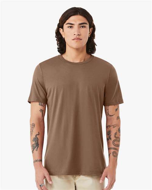 Bella+Canvas BC3001 Unisex Jersey Short Sleeve Tee - Vintage Brown - model front