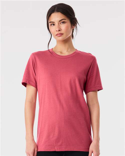 Bella+Canvas BC3001 Unisex Jersey Short Sleeve Tee - Vintage Red - model front