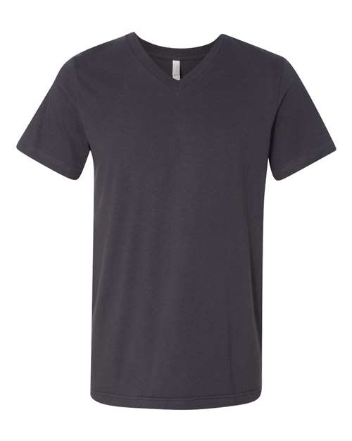 Bella + Canvas 3005 Jersey V-Neck Tee - Dark Grey - front