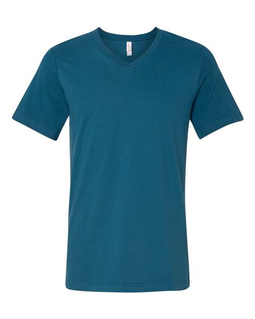 Bella + Canvas 3005 Jersey V-Neck Tee - Deep Teal - front