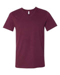 Bella + Canvas 3005 Jersey V-Neck Tee - Maroon - front