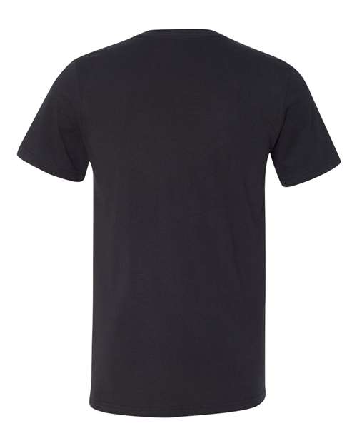 Bella + Canvas 3005 Jersey V-Neck Tee - Vintage Black - back