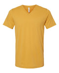 Bella + Canvas 3005 Jersey V-Neck Tee - Mustard - flat front