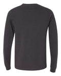 Bella+Canvas 3501 Unisex Jersey Long Sleeve Tee - Dark Grey - back