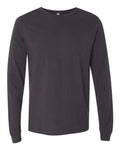 Bella+Canvas 3501 Unisex Jersey Long Sleeve Tee - Dark Grey - flat front