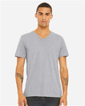 Bella + Canvas 3415 Triblend V-Neck Tee - Athletic Grey Triblend - model front