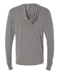 BELLA + CANVAS 3512 Unisex Jersey Hooded Long Sleeve Tee - Grey Triblend - back