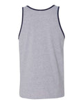 Bella + Canvas 3480 Jersey Tank - Athletic Heather/ Navy - back
