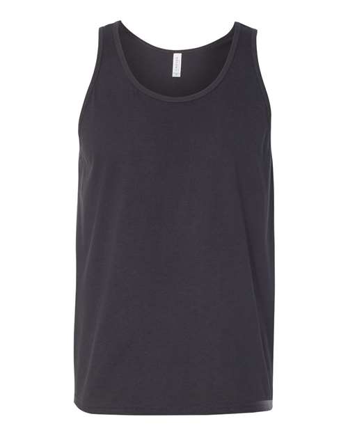 Bella + Canvas 3480 Jersey Tank - Dark Grey - flat front