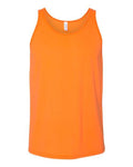 Bella + Canvas 3480 Jersey Tank - Neon Orange - flat front