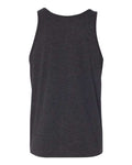 Bella + Canvas 3480 Jersey Tank - Charcoal Black Triblend/ Solid Black Triblend - back