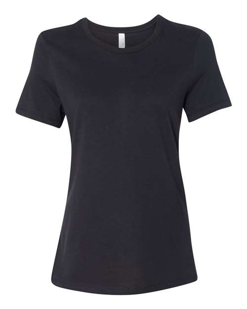 BELLA + CANVAS 6400 Women’s Relaxed Jersey Tee - Vintage Black - front