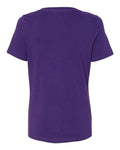 BELLA + CANVAS 6405 Women’s Relaxed Jersey V-Neck Tee - Team Purple - back