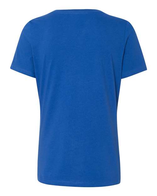 BELLA + CANVAS 6405 Women’s Relaxed Jersey V-Neck Tee - True Royal - back