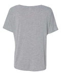 BELLA + CANVAS 8815 Women’s Slouchy V-Neck Tee - Athletic Heather - back