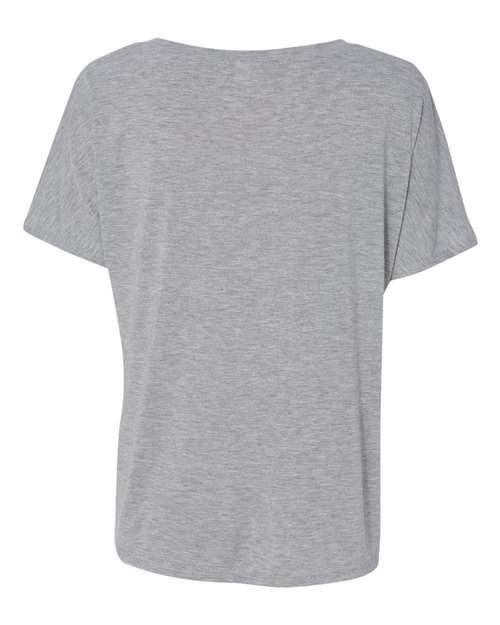 BELLA + CANVAS 8815 Women’s Slouchy V-Neck Tee - Athletic Heather - back