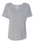 BELLA + CANVAS 8815 Women’s Slouchy V-Neck Tee - Athletic Heather - front