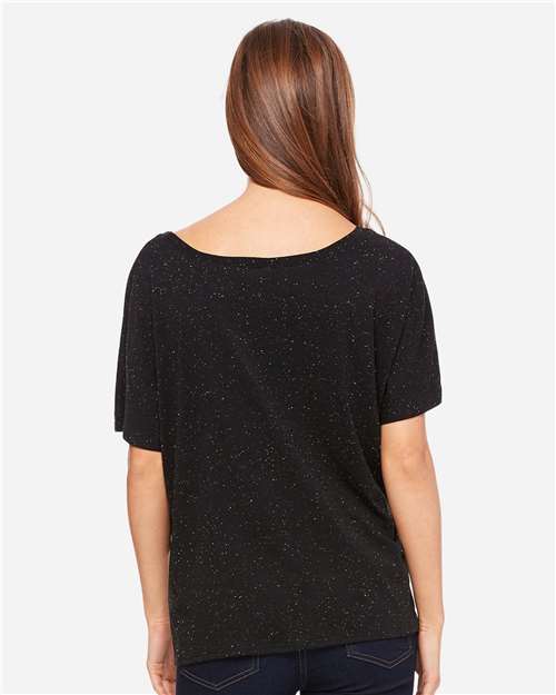 BELLA + CANVAS 8816 Women’s Slouchy Tee - Black Speckled - model back
