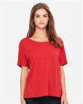 BELLA + CANVAS 8816 Women’s Slouchy Tee - Red Speckled - model front