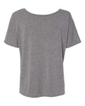 BELLA + CANVAS 8816 Women’s Slouchy Tee - Deep Heather Speckled - back