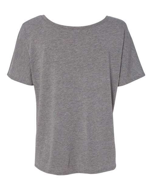 BELLA + CANVAS 8816 Women’s Slouchy Tee - Deep Heather Speckled - back
