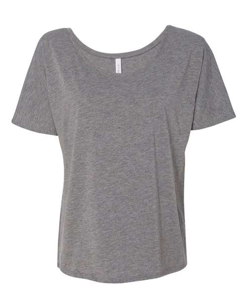 BELLA + CANVAS 8816 Women’s Slouchy Tee - Deep Heather Speckled - front