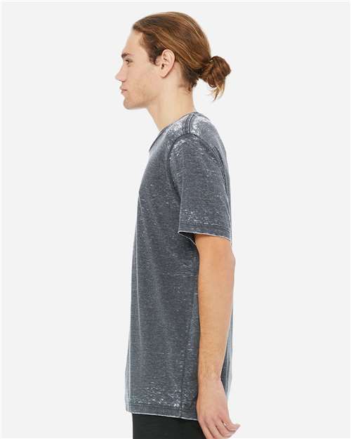 BELLA + CANVAS 3650 Unisex Texture Tee - Grey Acid Wash - model side
