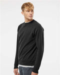 Independent Trading Co. PRM30SBC Unisex Special Blend Raglan Crewneck Sweatshirt - Black - model side