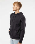 Independent Trading Co. PRM33SBP Unisex Special Blend Raglan Hooded Sweatshirt - Black - model side