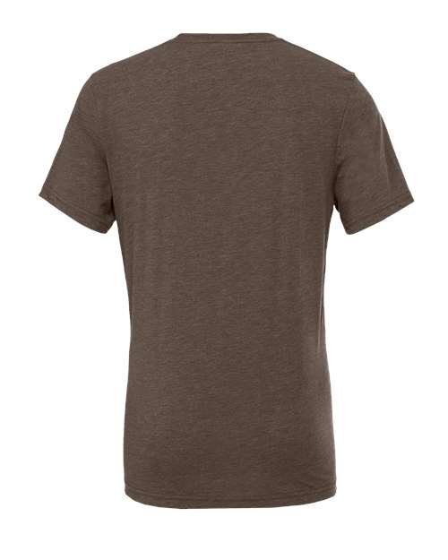 Bella+Canvas 3413 Unisex Triblend Short Sleeve Tee - Brown Triblend - back