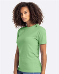 Next Level 6210 CVC T-Shirt - Apple Green - model side