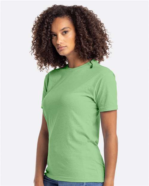 Next Level 6210 CVC T-Shirt - Apple Green - model side