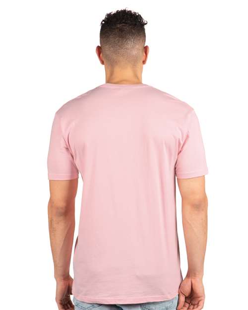Next Level 3600 Unisex Cotton T-Shirt - Light Pink - model back