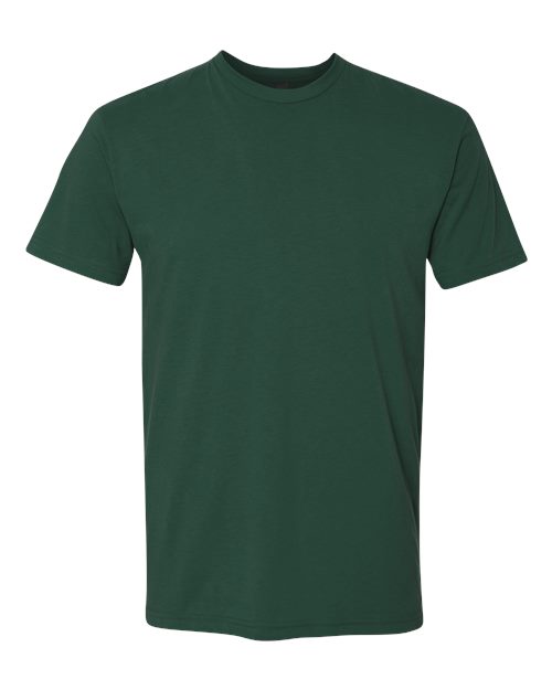 Next Level 3600 Unisex Cotton T-Shirt - Forest Green - flat front